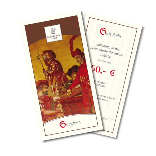 50 Euro Gutschein für Auerbachs Keller Leipzig